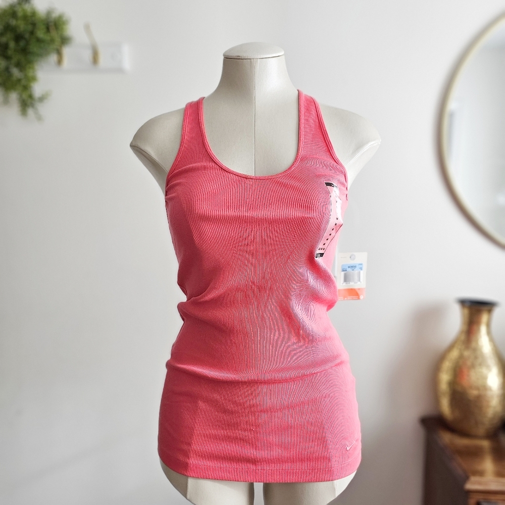 Nike Athletic Dept Ribbed Tank Top Women’s Medium Pink NWT Racerback